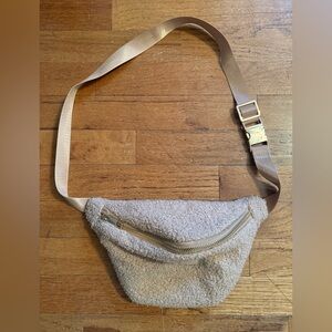 Pink Lily Brown Fanny Pack/Crossbody bag